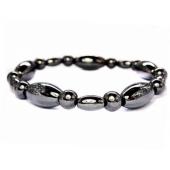 Hematite Stone Beaded Stretch Bracelet